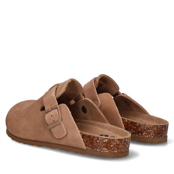 NEW XTI women's suede clogs in camel - Picture 2 of 4